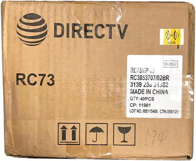 Alt view image 7 of 7 - 40 DIRECTV RC73 IR/RF REMOTE CONTROL FOR GENIE HR44 & CLIENT C41 W/BATTERIES NEW