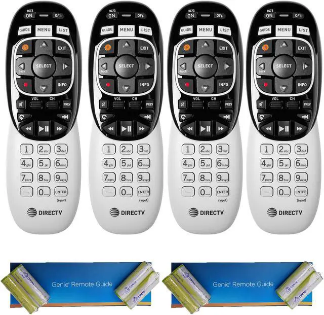 Alt view image 5 of 9 - 4 Pack - DIRECTV RC73 IR/RF Remote Control