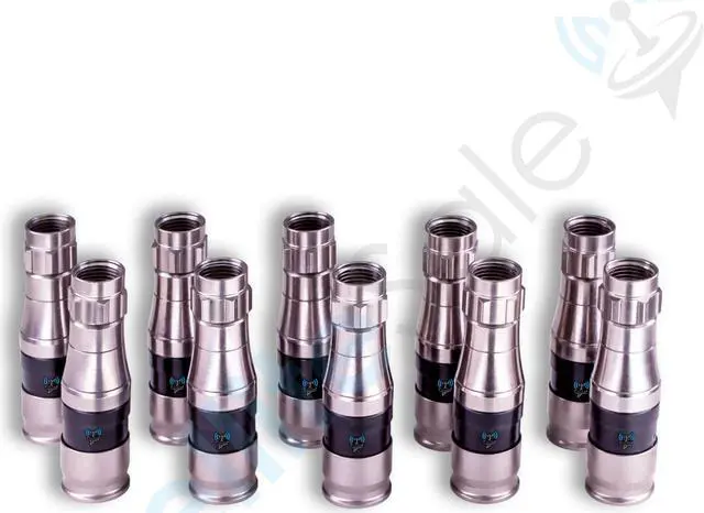 Alt view image 6 of 7 - SatelliteSale Indoor/Outdoor Fittings Coaxial Connectors for RG-11 Coax Cables Pack of 10 Pcs