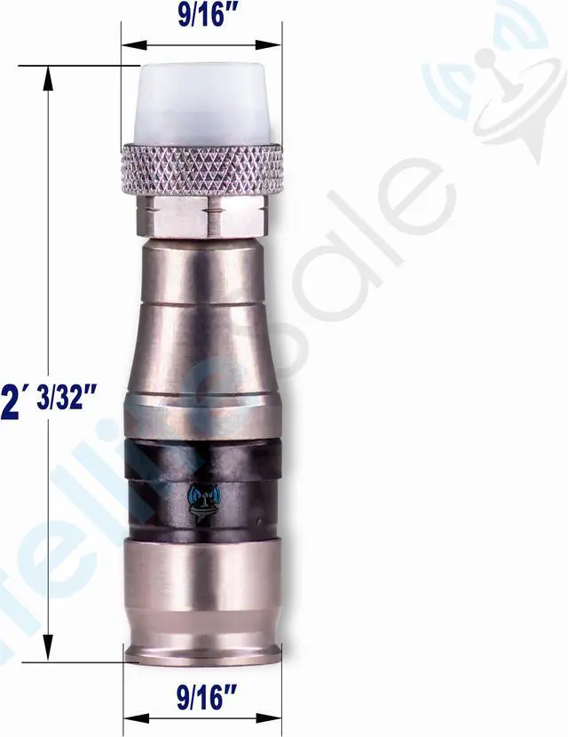 Alt view image 4 of 6 - SatelliteSale Indoor/Outdoor Coaxial F-Type Fittings Weather-Seal Connectors for RG-11 Coax Cables Pack of 4 Pcs