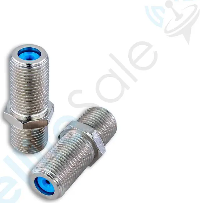Alt view image 3 of 7 - SatelliteSale High-Frequency F81 Coaxial Barrel Connectors Female to Female F-Type 3Ghz Adapter Coupler Pack of 2 Pcs