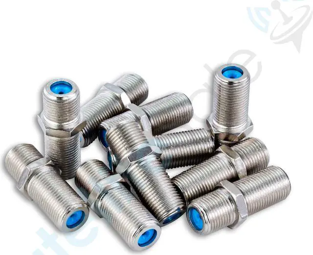 Alt view image 5 of 7 - SatelliteSale High-Frequency F81 Coaxial Barrel Connectors Female to Female F-Type 3Ghz Adapter Coupler Pack of 2 Pcs