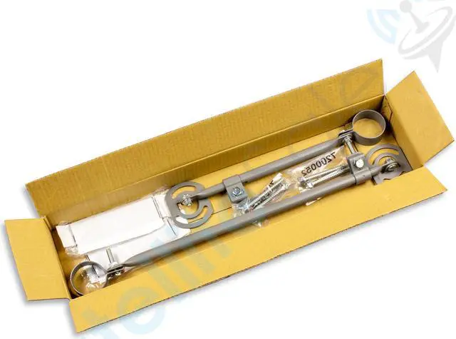 Alt view image 6 of 7 - SatelliteSale Universal 2 Support Arms Adjustable Telescopic Monopoles Braces with Screws and Mastic Pitch Pads Short 19" and Long 33"