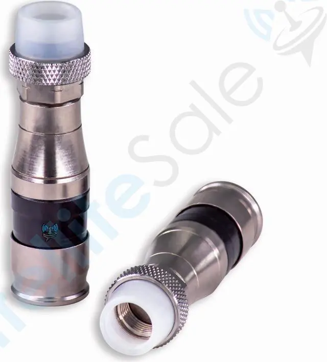 Main image of SatelliteSale Indoor/Outdoor Coaxial F-Type Fittings Weather-Seal Connectors for RG-11 Coax Cables Pack of 4 Pcs