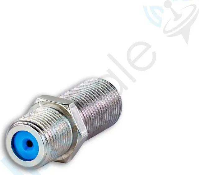 Main image of SatelliteSale High-Frequency F81 Coaxial Barrel Connectors Female to Female F-Type 3Ghz Adapter Coupler Pack of 2 Pcs