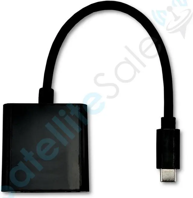 Alt view image 4 of 5 - SatelliteSale USB Type C to DVI Adapter Male to Female Converter 2K/60Hz PVC Black