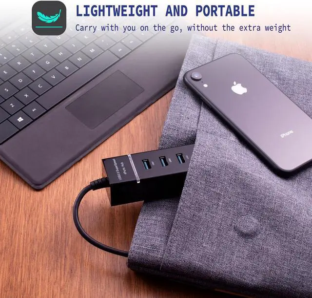 Alt view image 5 of 6 - SatelliteSale USB Type C to 4x USB 3.0 Type A Female Ports SuperSpeed 5Gbps Adapter