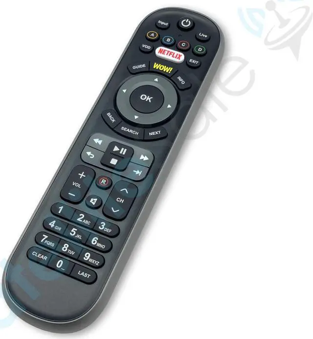 Alt view image 2 of 7 - WOW TV Netflix Remote Control URC2135