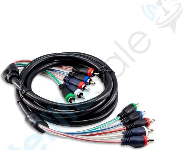 Alt view image 3 of 5 - 6FT Component Video Cable with Audio 5 RCA Red Green Blue RGB for HDTV DVD VCR