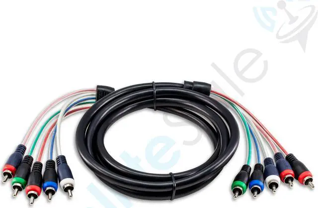 Alt view image 5 of 5 - 6FT Component Video Cable with Audio 5 RCA Red Green Blue RGB for HDTV DVD VCR