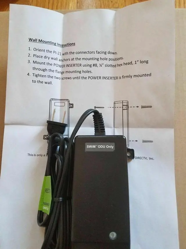 Alt view image 2 of 5 - DirecTV PI21R3-16 21V Power Inserter For SWM LNBS SL3 SL5 KA/KU/Green MRV AT&T