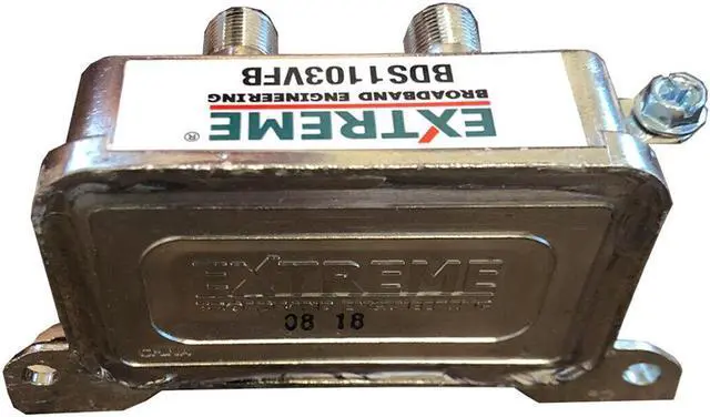 Alt view image 3 of 5 - Extreme Broadband Engineering Balanced 3-Way Coax Splitter BDS1103VFB