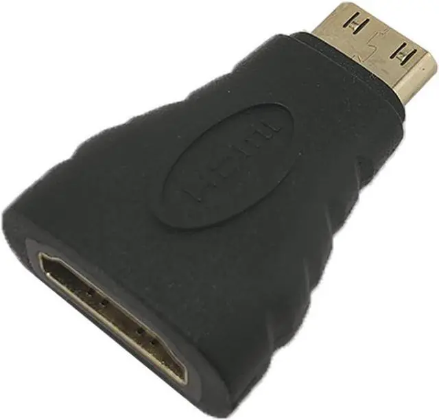 Alt view image 3 of 5 - SatelliteSale Digital HDMI Female to Mini HDMI Male Adapter PVC Black