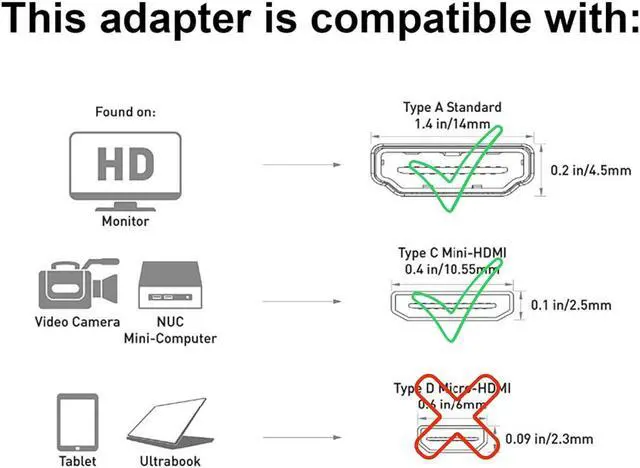 Alt view image 4 of 5 - SatelliteSale Digital HDMI Female to Mini HDMI Male Adapter PVC Black