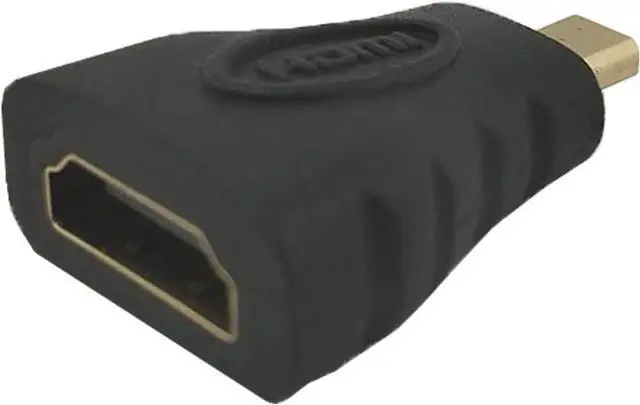 Alt view image 2 of 5 - SatelliteSale Digital HDMI Female to Micro HDMI Male Adapter PVC Black