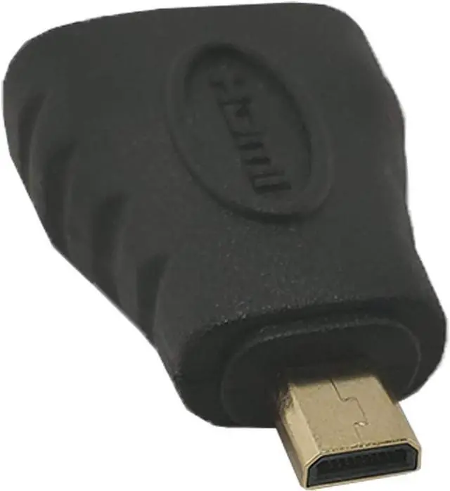 Alt view image 3 of 5 - SatelliteSale Digital HDMI Female to Micro HDMI Male Adapter PVC Black