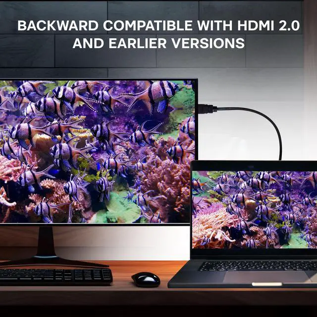 Alt view image 5 of 8 - SatelliteSale Digital High-Speed 2.0 HDMI Cable 4K/60Hz 18Gbps PVC 2160p Black Cord Universal Wire 30 feet