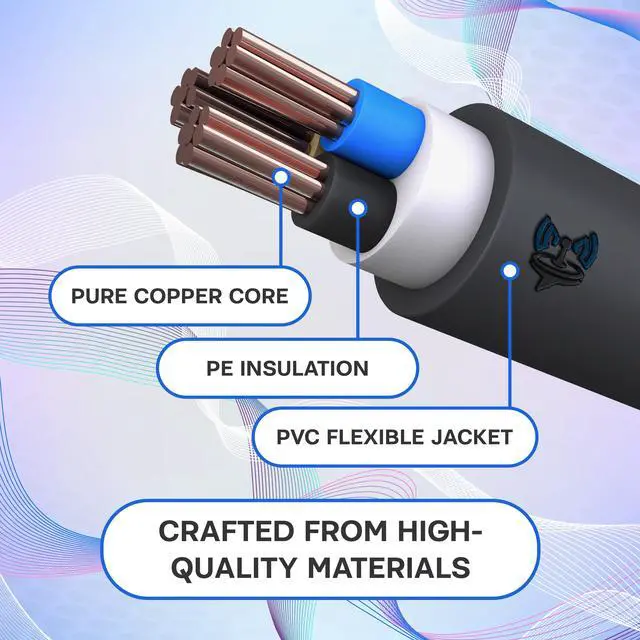 Alt view image 3 of 6 - SatelliteSale Universal Heavy Duty Computer Power Cable Male NEMA 5-15P to Female IEC C5 Universal Wire Black PVC Cord 6 feet