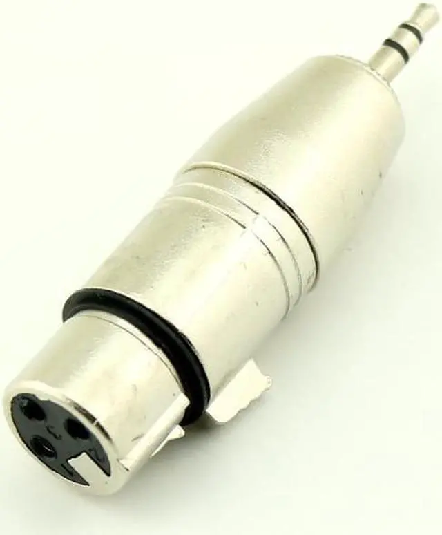 Alt view image 2 of 6 - 1pcs Stereo 3.5mm Mini Male TRS to XLR 3 Pin Female Microphone MIC Audio Adapter