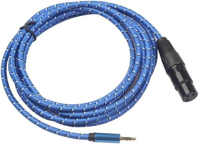 Alt view image 6 of 6 - XLR 3 Pin Female to 1/8 3.5mm Stereo Jack Mic Audio Cord Cable 3M XLR3F to 3.5 mm TRS Microphone connector (1pcs)