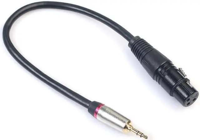 Alt view image 5 of 6 - 0.3m 3.5mm Stereo TRS Male to XLR 3Pin Female Audio Cable Microphone Extension Cable Wire Cord (1pcs)