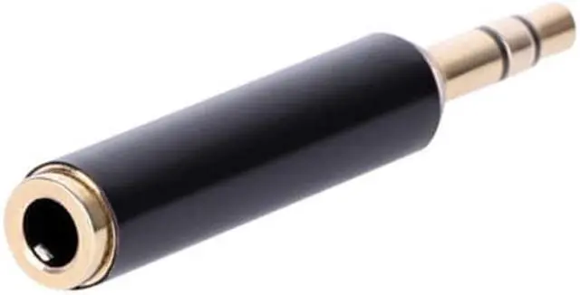 Main image of 3.5mm TRS Male To Female TRRS Audio Stereo Adapter Connectors 3.5mm 3 Pole Male To 3.5mm 4 Pole Female Adapter (1pcs)