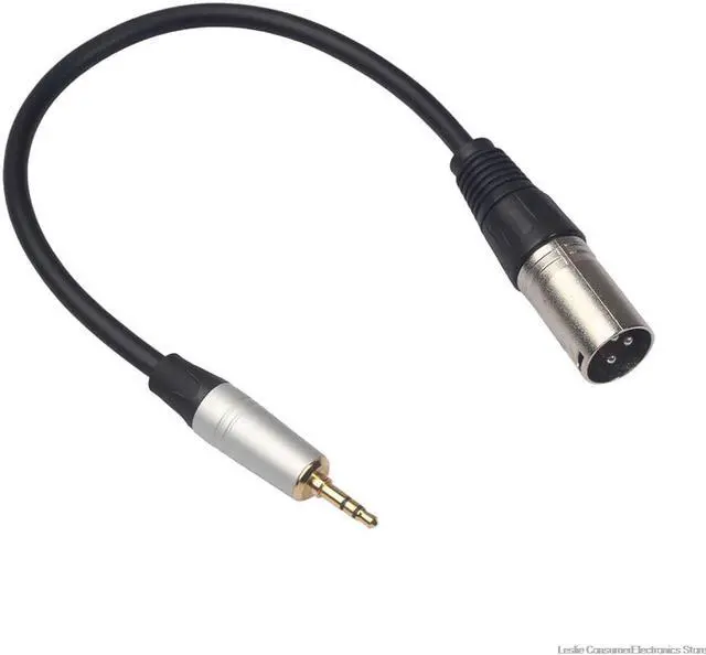 Main image of 0.3m XLR 3 Pin Male to 3.5mm Stereo Plug Shielded Microphone Mic Cable TRS cable jack 3.5 male to female 52923A (1pcs)