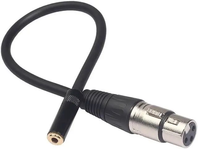 Alt view image 3 of 6 - 0.3M Wire 3 Pin Xlr Female To 3.5Mm Trs 1/8Inch Female Stereo Audio Adapter Microphone Cable (1pcs)