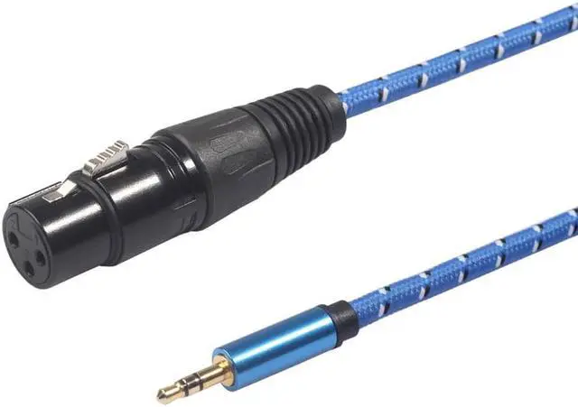 Alt view image 3 of 6 - XLR 3 Pin Female to 1/8 3.5mm Stereo Jack Mic Audio Cord Cable 3M XLR3F to 3.5 mm TRS Microphone connector (1pcs)