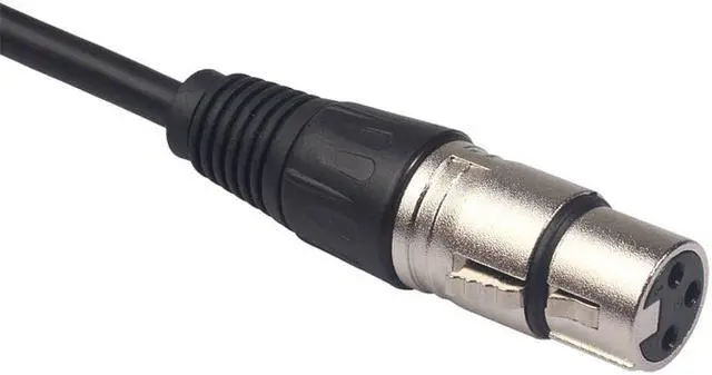 Alt view image 3 of 6 - Black New Xlr 3Pin Female To 3.5Mm 1/8" Trs Male Metal Audio Connector Cable Anti Wear Adapter 0.3M 3.5mm xlr adapter (1pcs)