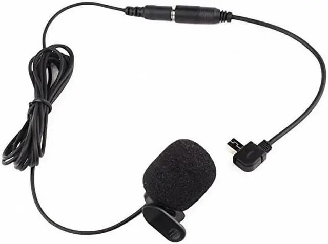 Alt view image 4 of 6 - for GoPro Accessories Microphone Adapter Mini USB to Stereo Audio Adapter Cable 3.5mm With Clip on Mic for Gopro Hero 3 3+ 4 (1pcs)