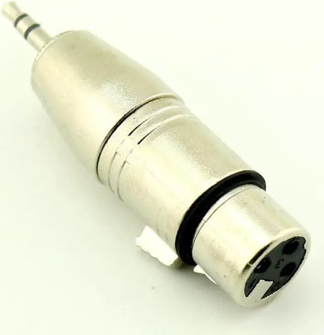Alt view image 4 of 6 - 1pcs Stereo 3.5mm Mini Male TRS to XLR 3 Pin Female Microphone MIC Audio Adapter