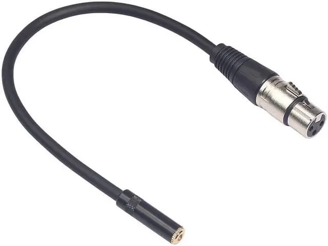 Alt view image 2 of 6 - 0.3M Wire 3 Pin Xlr Female To 3.5Mm Trs 1/8Inch Female Stereo Audio Adapter Microphone Cable (1pcs)