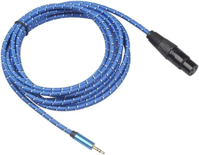 Main image of XLR 3 Pin Female to 1/8 3.5mm Stereo Jack Mic Audio Cord Cable 3M XLR3F to 3.5 mm TRS Microphone connector (1pcs)