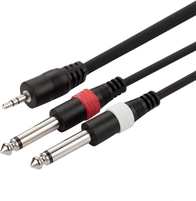 Alt view image 2 of 5 - Ancable 1/8 Inch TRS Stereo to Dual 1/4 inch TS Mono Y Splitter Cable 3.5mm Aux Mini Jack Stereo Breakout Cable Path Cords (1pcs)