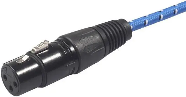 Alt view image 2 of 6 - XLR 3 Pin Female to 1/8 3.5mm Stereo Jack Mic Audio Cord Cable 3M XLR3F to 3.5 mm TRS Microphone connector (1pcs)