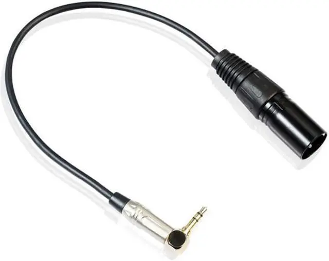 Alt view image 2 of 6 - 0.3M Audio Cables 90 Degree 3.5Mm Stereo Trs Male To Xlr 3Pin Male Audio Cable Microphone Extension Cable Wire Cord (1pcs)