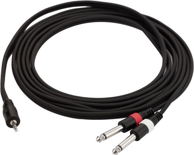 Alt view image 4 of 5 - Ancable 1/8 Inch TRS Stereo to Dual 1/4 inch TS Mono Y Splitter Cable 3.5mm Aux Mini Jack Stereo Breakout Cable Path Cords (1pcs)