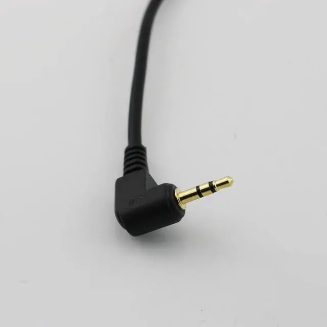 Alt view image 5 of 6 - 10pcs Gold Plated 2.5mm Male 3 Pole Right Angle to 2.5mm Right Angle Male TRS Stereo Adapter Aux Audio Cable 35cm