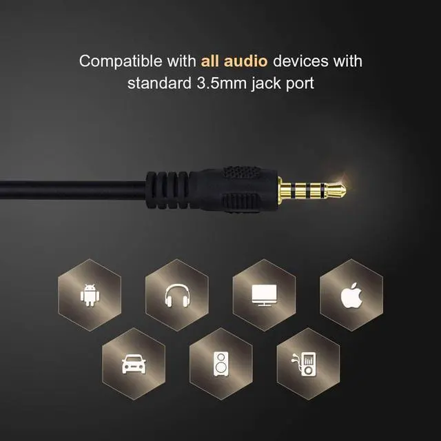 Alt view image 6 of 6 - 3.5mm 1/8" TRS Male to 3.5mm 3pole & TRRS 4pole Male & 2.5mm TRS 3 pole Male 3 Way Stereo Audio AUX Headphone Splitter Y Cable (1pcs)