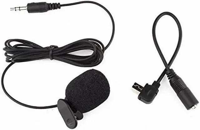 Alt view image 2 of 6 - for GoPro Accessories Microphone Adapter Mini USB to Stereo Audio Adapter Cable 3.5mm With Clip on Mic for Gopro Hero 3 3+ 4 (1pcs)