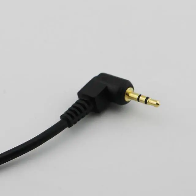Alt view image 6 of 6 - 10pcs Gold Plated 2.5mm Male 3 Pole Right Angle to 2.5mm Right Angle Male TRS Stereo Adapter Aux Audio Cable 35cm