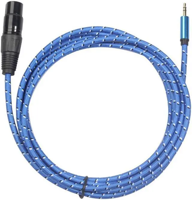 Alt view image 5 of 6 - XLR 3 Pin Female to 1/8 3.5mm Stereo Jack Mic Audio Cord Cable 3M XLR3F to 3.5 mm TRS Microphone connector (1pcs)