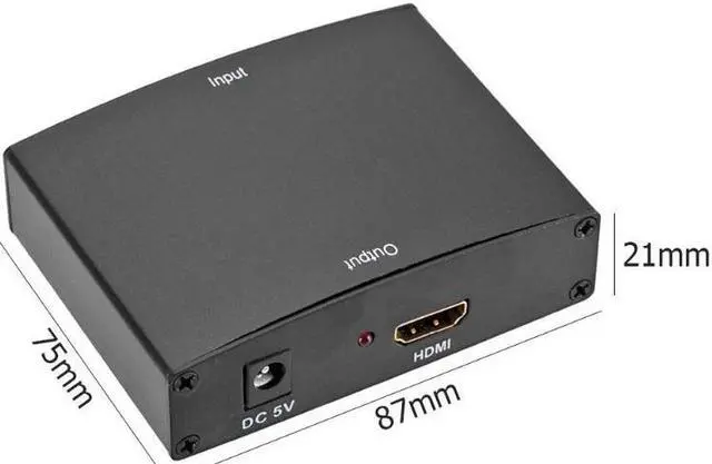 Alt view image 6 of 6 - ALLOYSEED YPBPR to HDMI 1080P HDMI to RGB YPbPr Component Video Converter With R/L Audio Adapter Converter For TV PC DVD Monitor