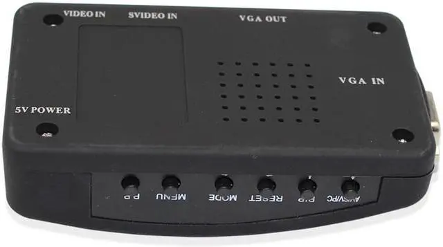 Alt view image 3 of 6 - AV to VGA TV Signal Converter Adapter S-video to VGA Switch Conversion for PC Notebook