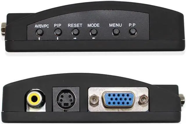 Alt view image 5 of 6 - AV to VGA TV Signal Converter Adapter S-video to VGA Switch Conversion for PC Notebook