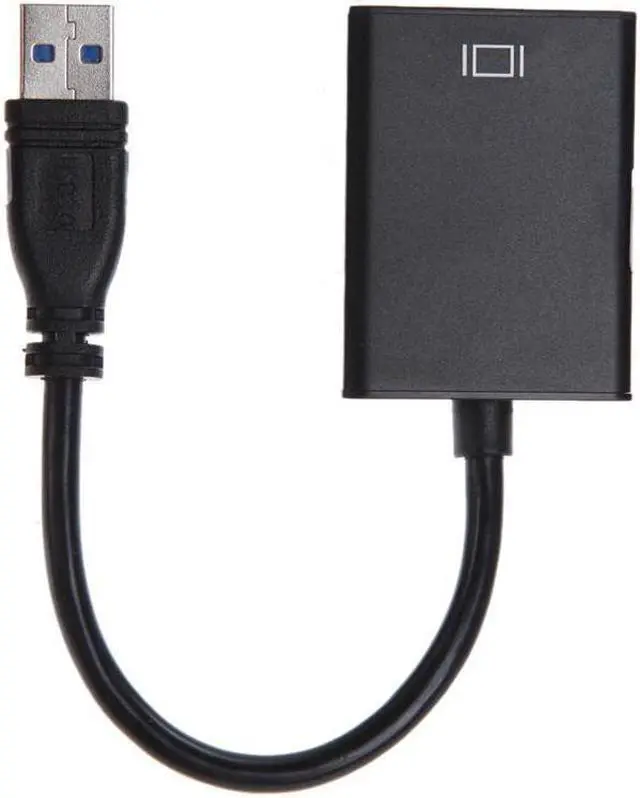 Alt view image 3 of 6 - High Speed USB 3.0 To HDMI Adapter Metal Shell Male To Female HDMI Video Cable Converter For Laptop HDTV TV Black