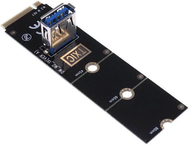 Main image of NGFF M.2 to USB 3.0 PCI Express Converter Adapter Graphic Video Card Extender M2 to PCI-E PCIe X16 Slot Transfer Mining Riser