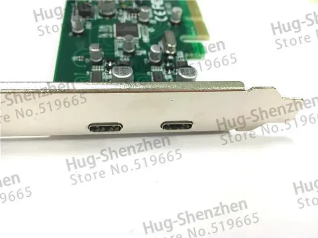 Alt view image 4 of 5 - 2 ports USB-C USB 3.1 Type-C PCI express Card pci-e 4x to usb3.1 Type C adapter Super Speed with sata cable for MAC PRO OSX 10.9