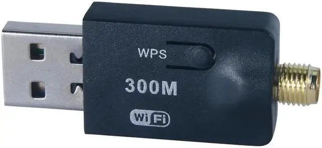 Alt view image 5 of 5 - 300Mbps Wireless USB Wifi Adapter LAN Card 802.11g/b/n Mini WLAN PC Wi Fi Receiver External Wifi Dongle 5dB Wi Fi Antenna